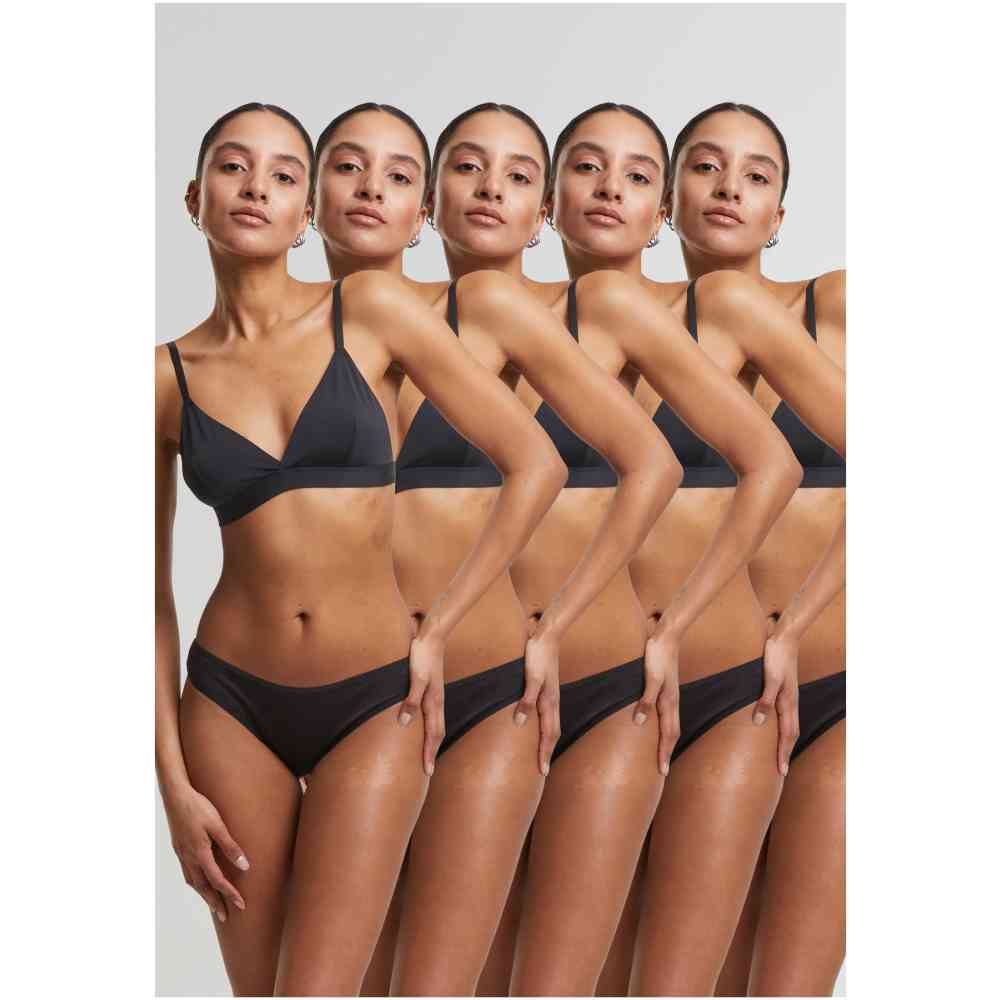 Urban Classics - Bamboo 5Pack Slip set - Schwarz